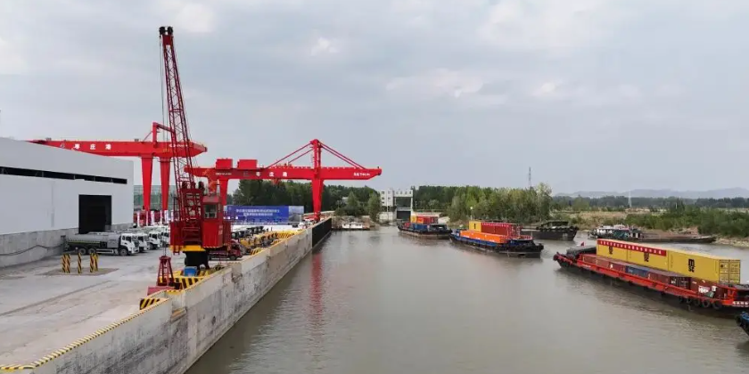 山東棗莊港實(shí)現(xiàn)“公路、鐵路、水運(yùn)”多式聯(lián)運(yùn)